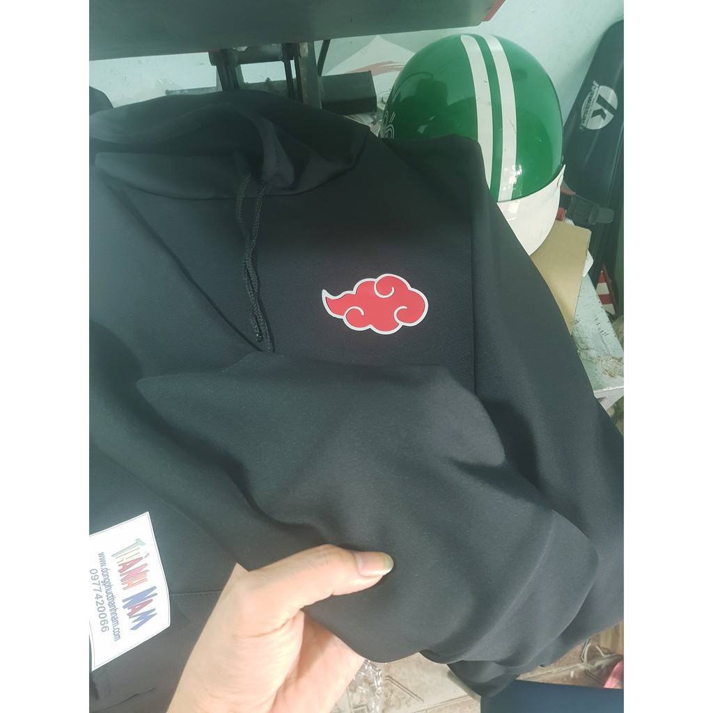 Áo akatsuki, áo hoodie tổ chức akatsuki Naruto phản quang, áo Naruto phản quang