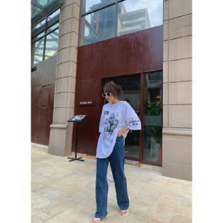 Quần jeans ống đứng xanh đậm Q-8133