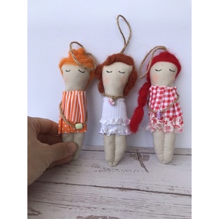 Búp bê vải mini handmade 13cm