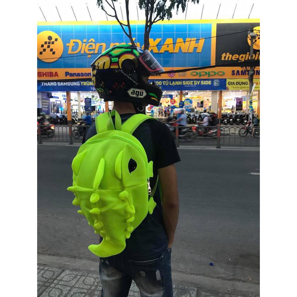 ✔ Balo Tạo Hình Khủng Long Siêu Cute Dựng Nón, Dụng Cụ