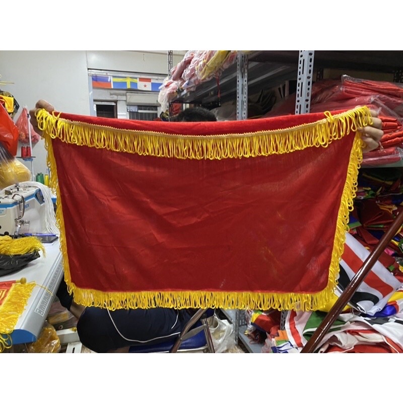 Khăn Nhung Đỏ Cắt Băng Khánh Thành