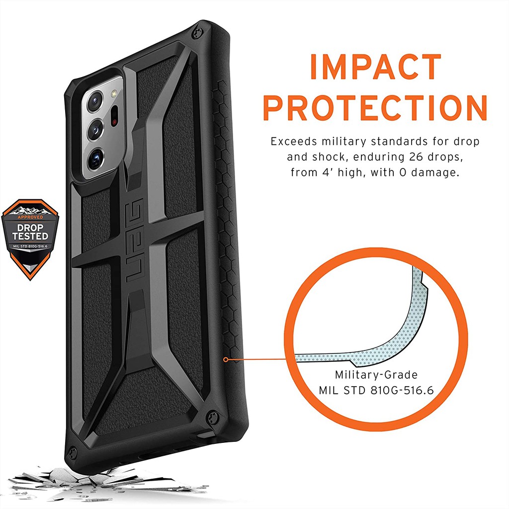 UAG Monarch Series Ốp Lưng Samsung Galaxy S20 Plus / Galaxy S20 / Galaxy S20 Ultra / S10E / S10 / S10+ / S8 / S9 Plus / Note 8/9 /Note 20 / Note 20 / Note 10 Plus