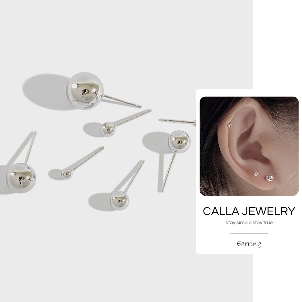 Khuyên tai bạc - No SIMP but SIMPLE - CALLA JEWELRY l E001