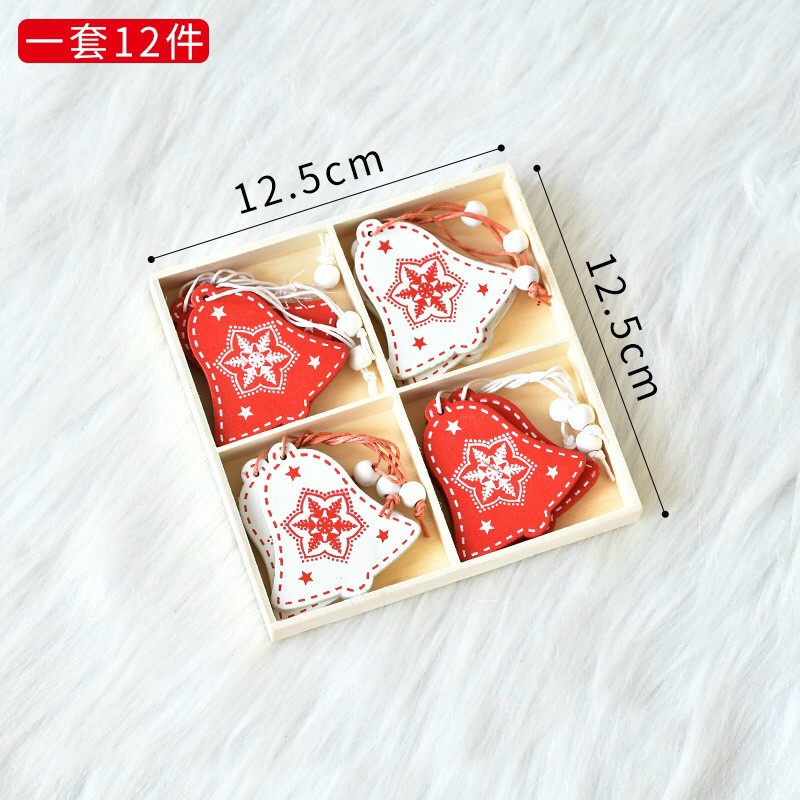 Bộ 12 phụ kiện trang trí cây thông noel