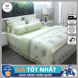Bộ ga bọc tencel edena mẫu 766 - chính hãng , cao cấp in maybeding