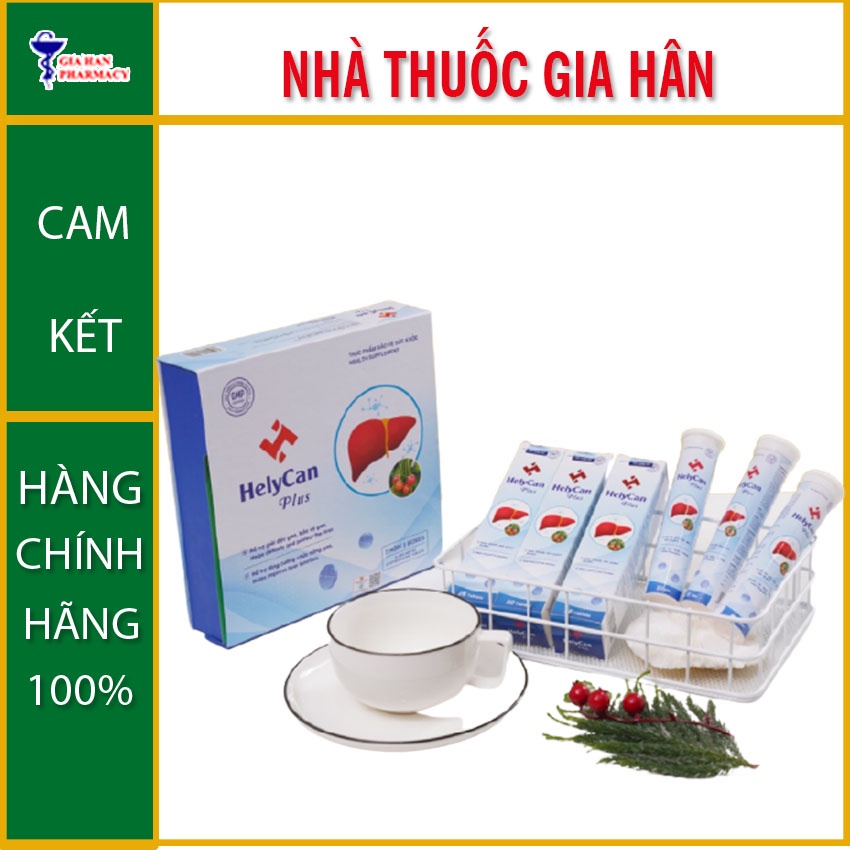 Helycan Plus tuýp 20v , hỗ trợ bảo vệ sức khỏe gan , Gia Hân