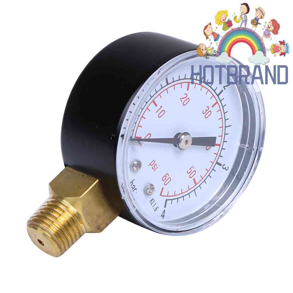 Đồng Hồ Đo Áp Suất Nước Bể Bơi 60PSI 1/4&quot; Inch