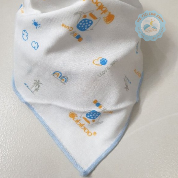 Khăn yếm cotton tam giác in hình BABIBOO (katydang)