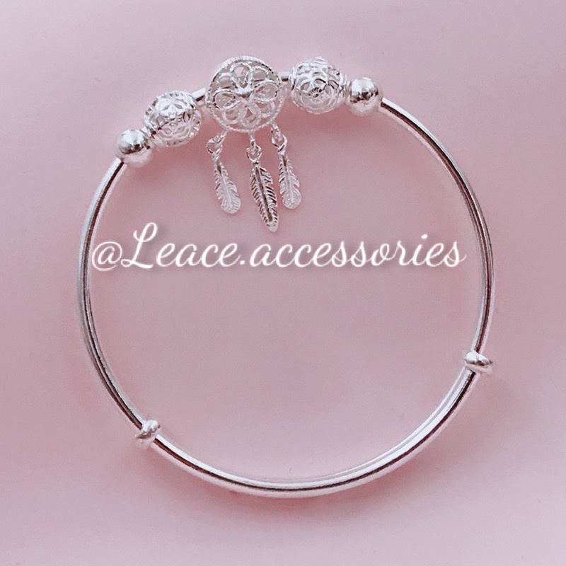 Vòng tay nữ, lắc tay hạt charm mạ bạc S999, S925 Leace.accessories