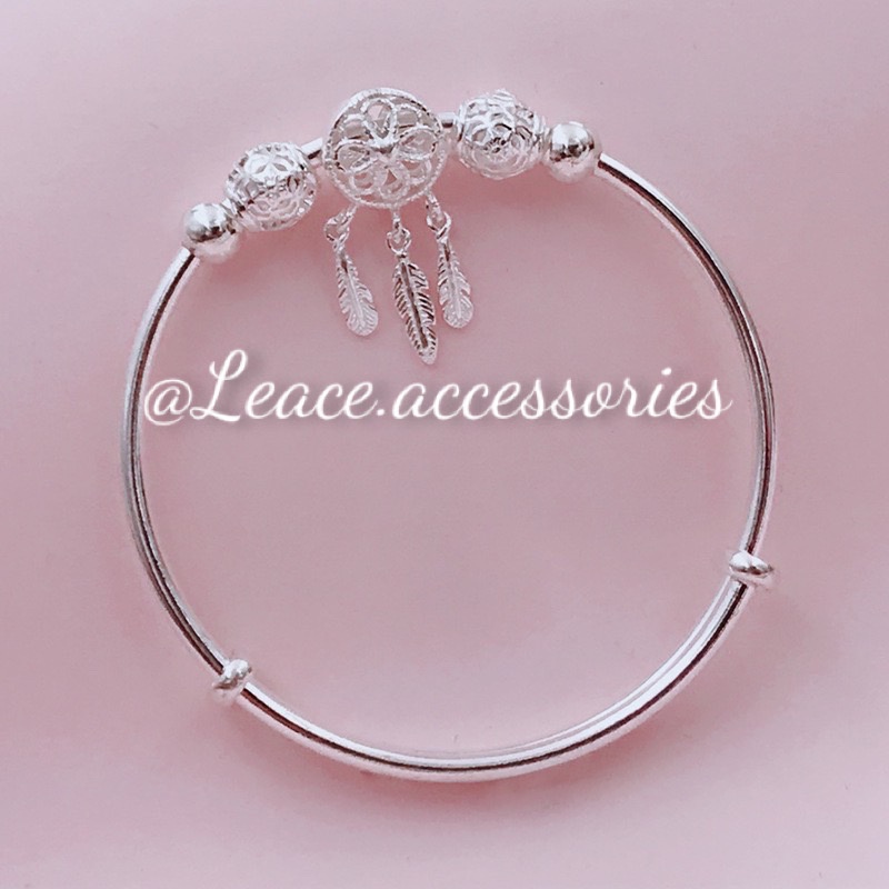 Vòng tay nữ, lắc tay hạt charm mạ bạc S999, S925 Leace.accessories