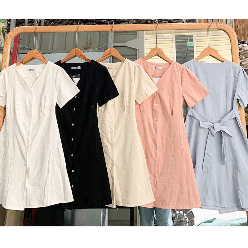 Váy Nữ Hàng Quảng Châu Cổ Tym Chất Bao Đẹp M526 | BigBuy360 - bigbuy360.vn