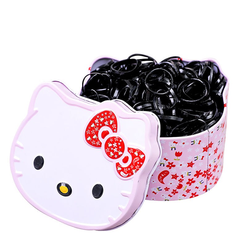 Small rubber band black strong pull constant adult children s hair disposable rubber band hair ring baby no Injury hair rope