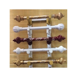 Thanh treo rèm dài 3m1 x1 bao gồm 3 trụ đỡ và 2 đầu bịt