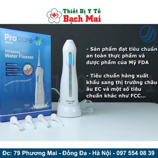 Máy tăm nước procare du lịch khd13 + tặng kèm bàn chải máy 350k oral-b mỹ