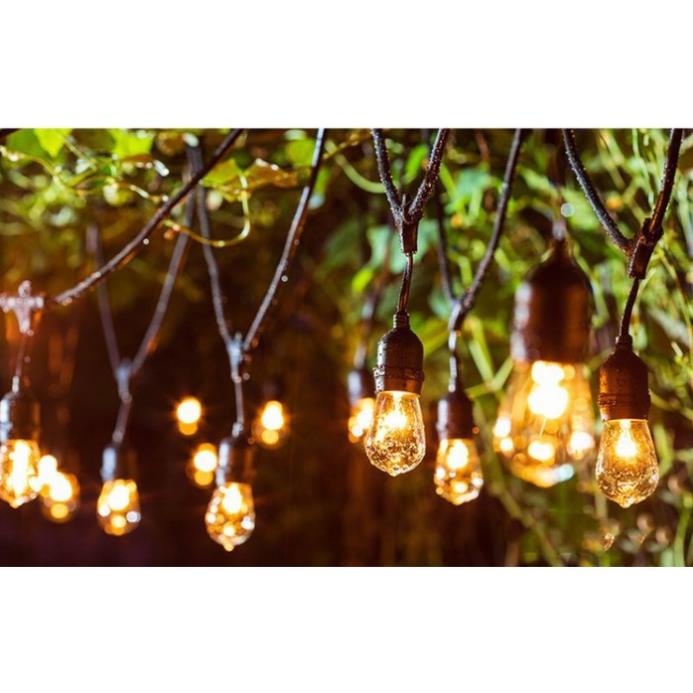 Dây đèn bóng led edison ST64 5 mét 10 bóng 4w đèn trang trí
