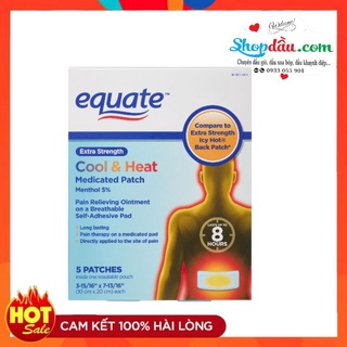 Miếng dán giảm đau Equate Cool and Heat Patch