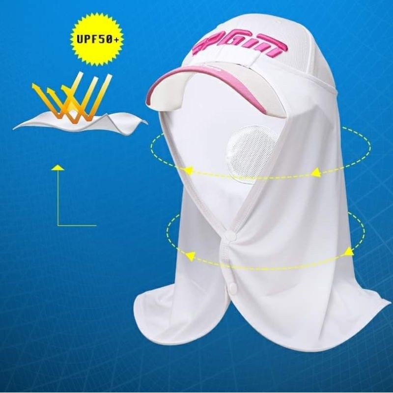 Khăn chùm chống nắng PGM WB001 dành cho cả nam và nữ chất thun lạnh cao cấp chống nắng , chống tia Uv - HC GOLF