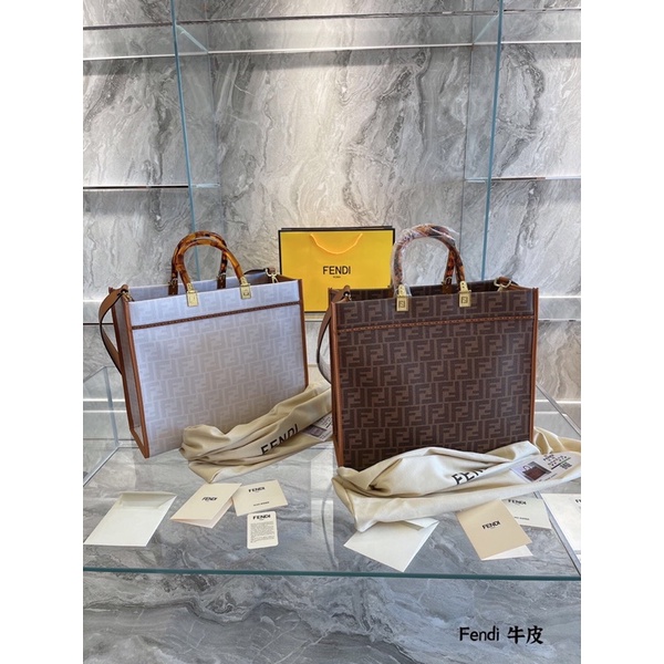 Túi xách túi tote đeo chéo da thật Fendi FD cao cấp size 35cm