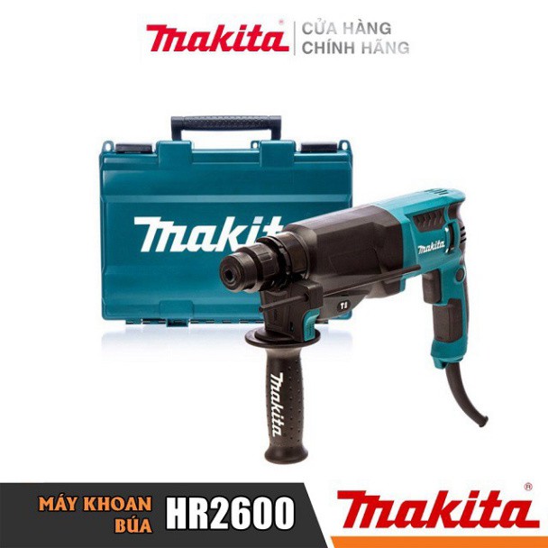 [Chính Hãng] Máy Khoan Búa Đa Năng Makita HR2600 (26MM-800W), Bảo Hành Tại Các TTBH Toàn Quốc