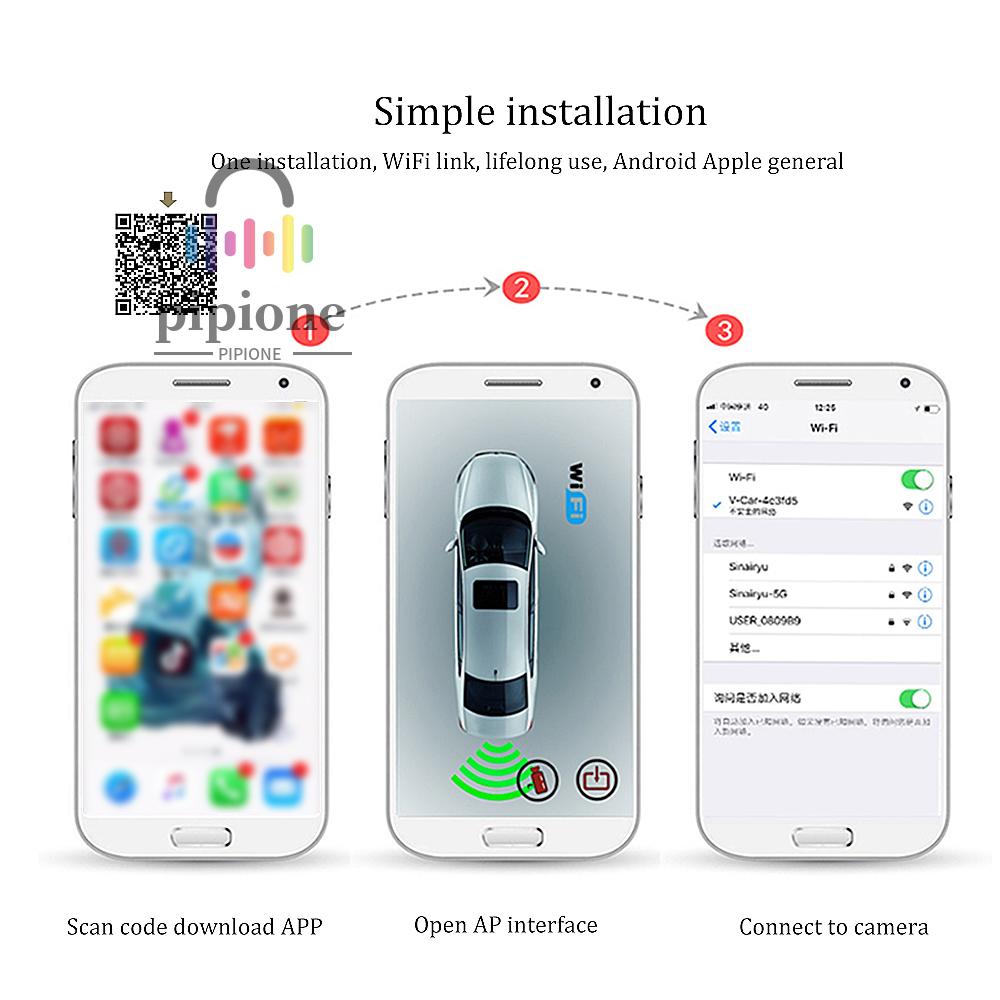 Camera Lùi Xe Tầm Nhìn Ban Đêm Góc Rộng | BigBuy360 - bigbuy360.vn