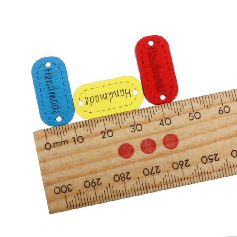 Bộ 100 nút gỗ may quần áo