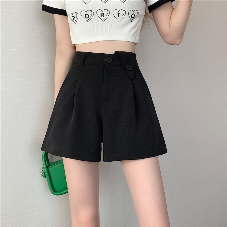 Quần ngắn QADCOL ống rộng phong cách Hàn Quốc trẻ trung cho nữ