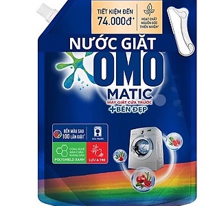 Nước giặt omo cửa trước 3.7kg/ 3.6kg hương Lavender/ hương lựu đỏ