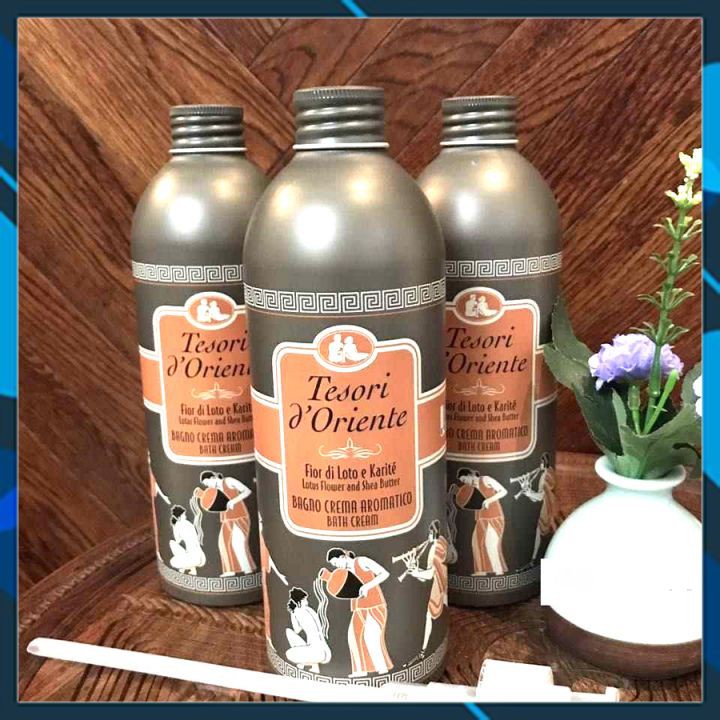 Sữa Tắm Nước Hoa Tesori D' Oriente Hoa Sen kèm vòi 500ml Dưỡng Ẩm Da Mịn Màng - Lysa cosmetic | BigBuy360 - bigbuy360.vn