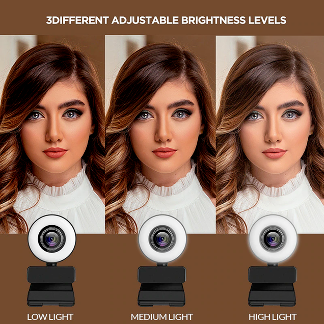 Full HD 4K Webcam 2K Web Camera Tự động lấy nét với Micrô cho PC Máy tính xách tay 1080P Web Cam cho Hội nghị Nghiên cứu Trực tuyến Youtube | BigBuy360 - bigbuy360.vn