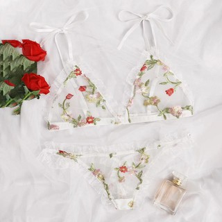 Bra New Sexy Fashion G-String Thongs Lingerie Flower Lace