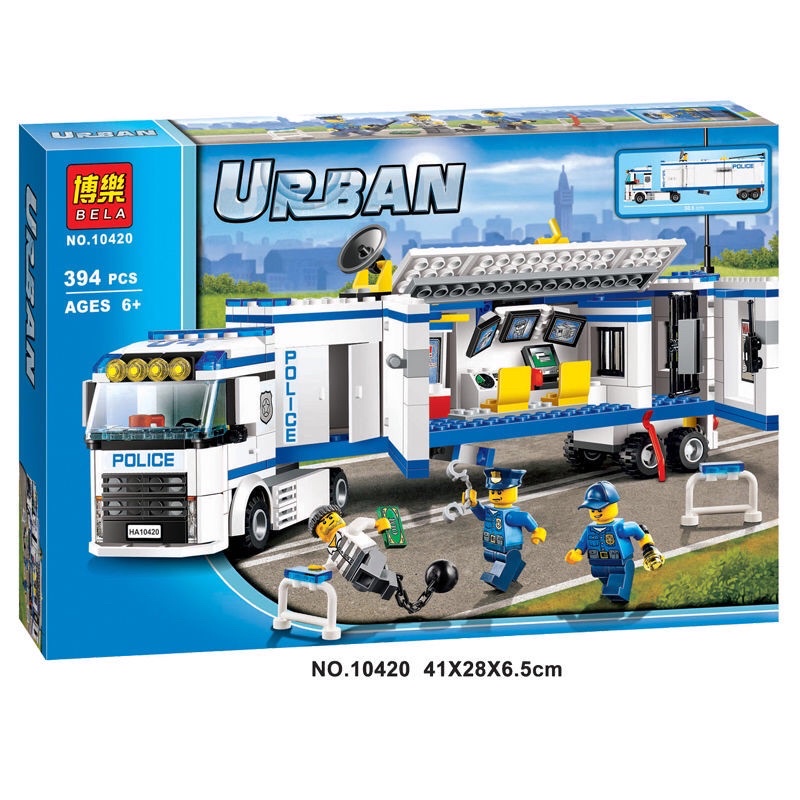 Lego City - Bela 10420 ( Xếp hình xe cảnh sát 394 chi tiết )