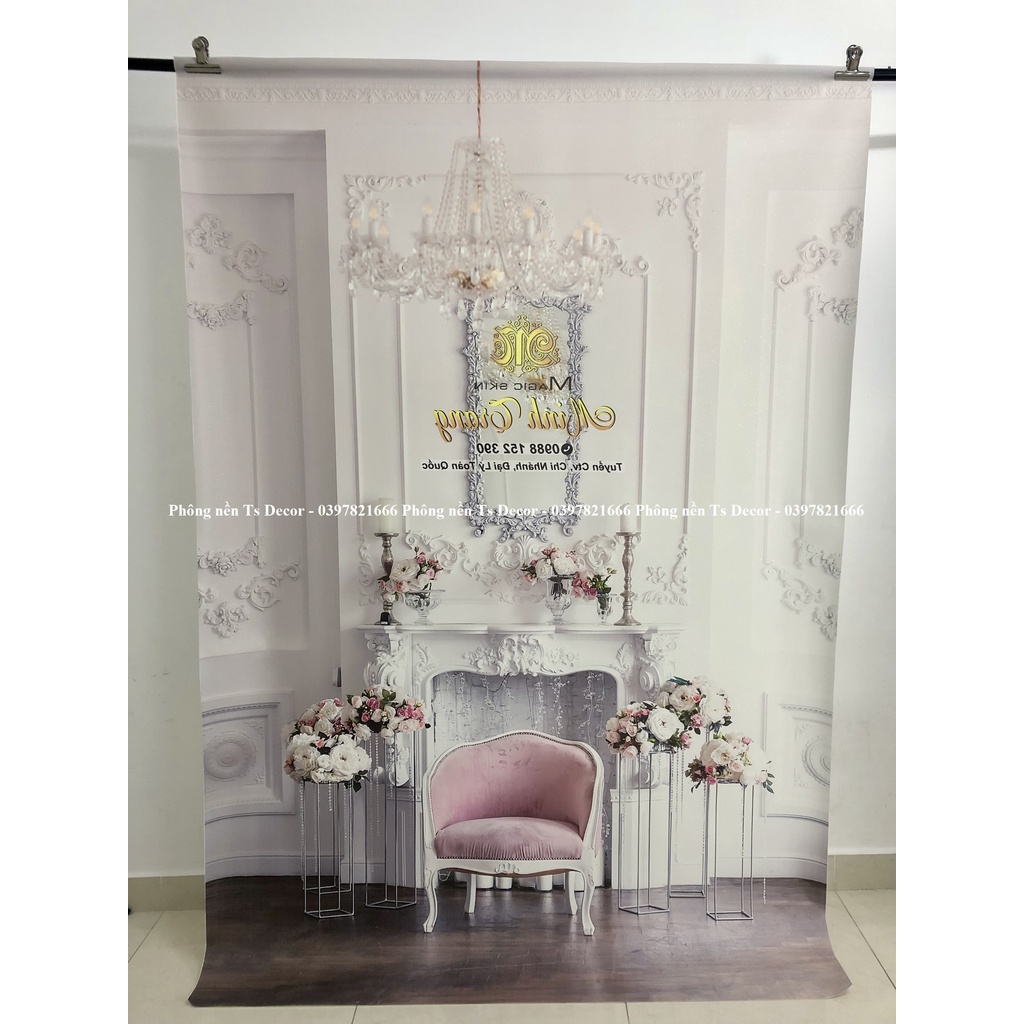 Phông Nền LiveStream Chụp Hình Ngồi Đứng 3D 5D