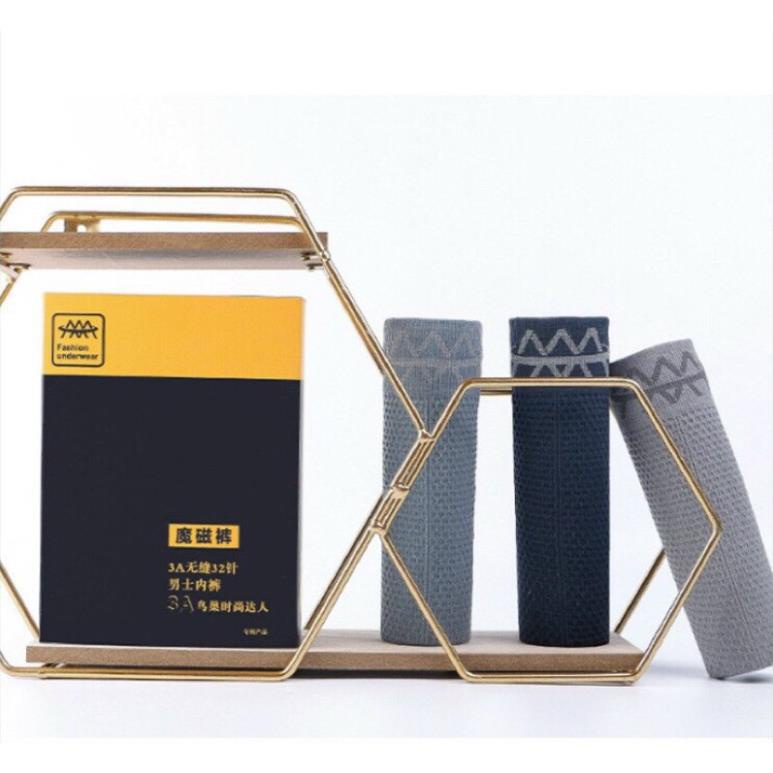 Hộp 3 Quần Sịp Đùi Nam Sợi Nano Kháng Khuẩn Thoáng Mát Thấm Hút Mồ Hôi 3A