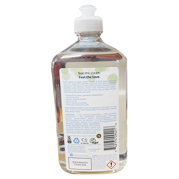 Nước rửa bình sữa Ecos 500ml (M042)