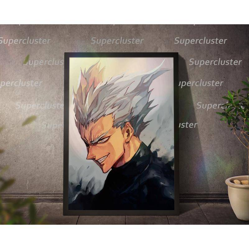 Tranh Vải Bạt Treo Tường In Hình Anime One Punch man Garou