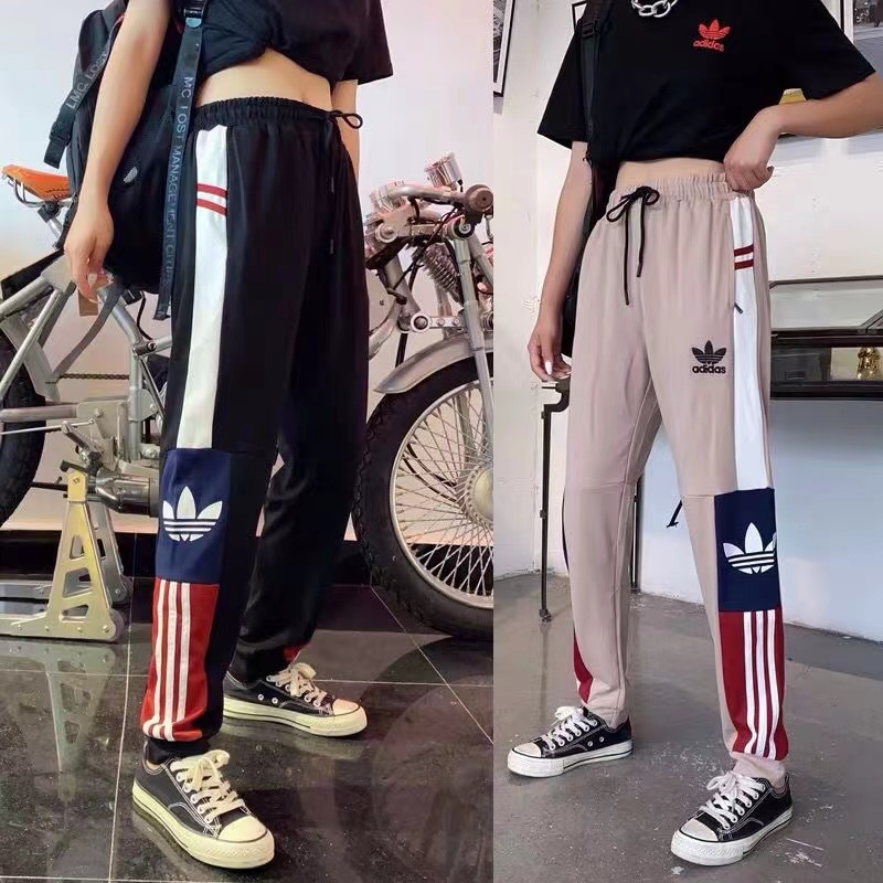 Quần Thể Thao Adidas Dệt Kim Co Giãn Thời Trang Cho Cặp Đôi