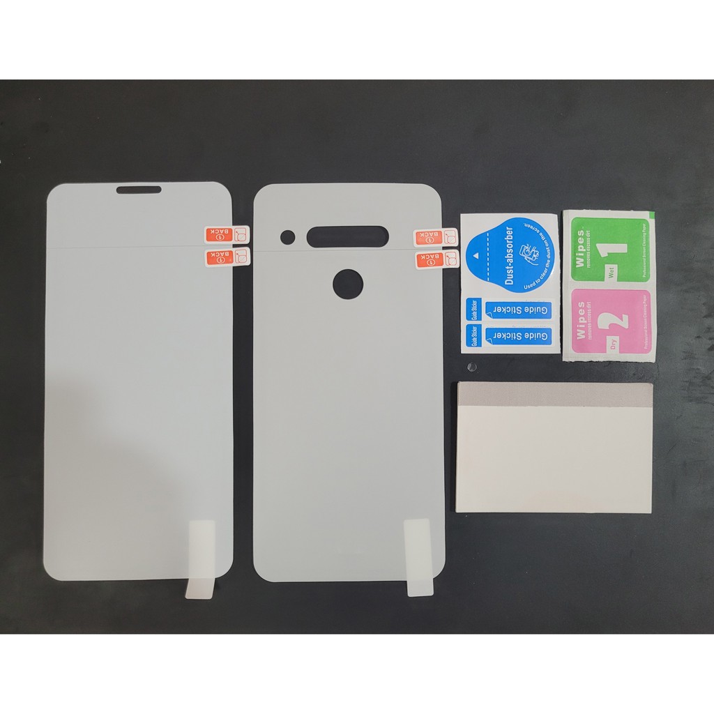 Miếng dán dẻo LG G7/ LG G8/ LG V30/ LG V30+/ LG V40/ LG V50  mặt trước và mặt sau