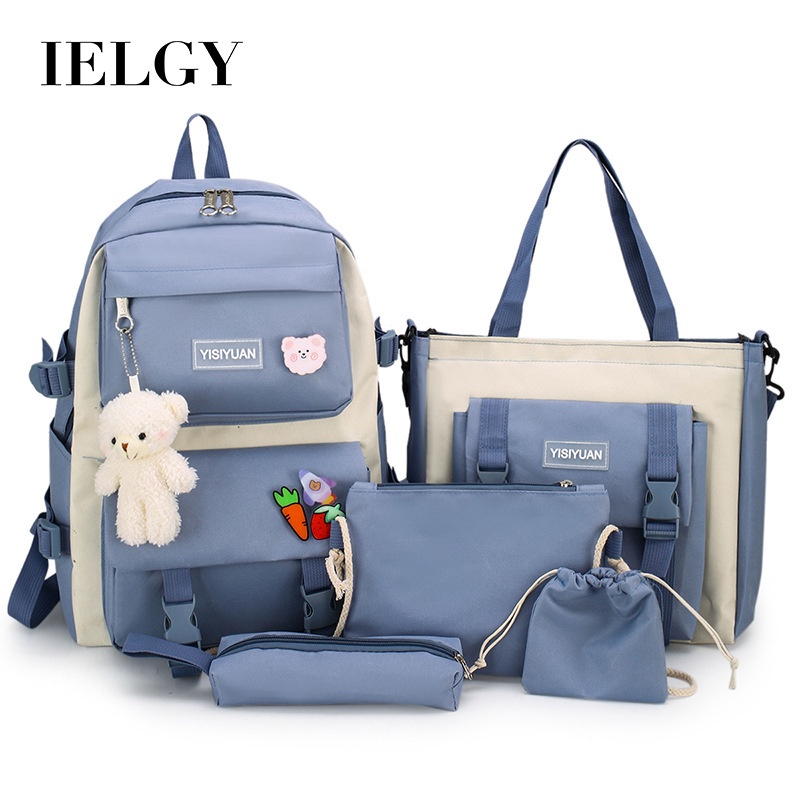 Balo đeo vai IELGY vải bạt cỡ lớn thời trang Harajuku sành điệu cho nữ