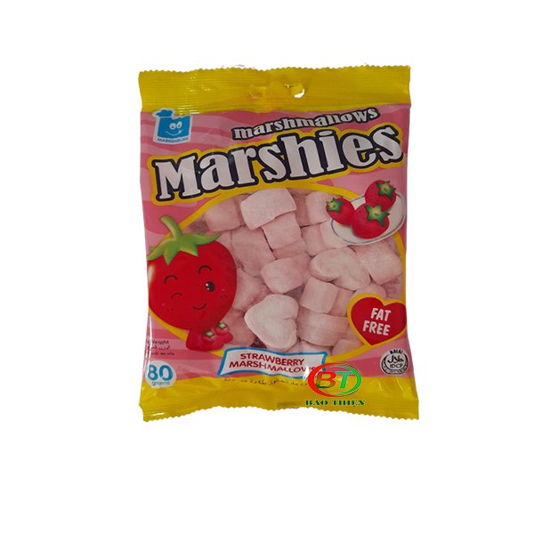 (3 vị) Kẹo xốp bông gòn Marshmallows Marshies gói 80g