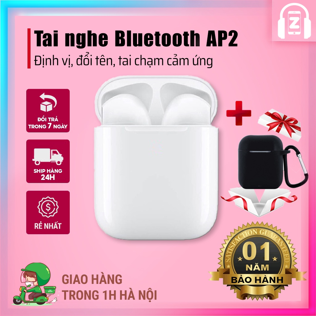Tai Nghe Bluetooth A2 Cao Cấp Định Vị Đổi Tên Tai Nghe Không Dây Tự Động Kết Nối Chạm Cảm Ứng Dùng Cho IOS Và Android