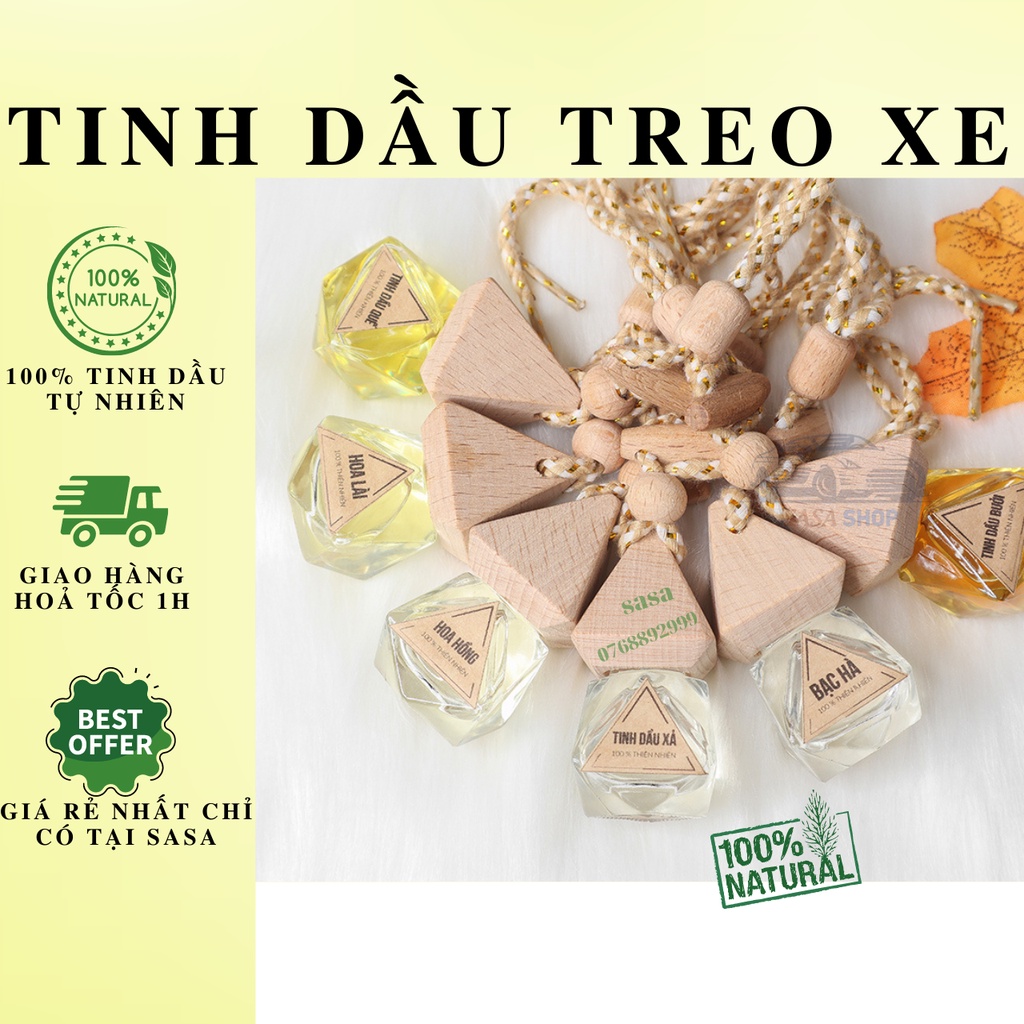 Tinh dầu treo xe ô tô treo phòng treo tủ quần áo (chọn mùi)