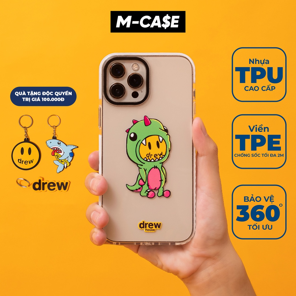 Ốp lưng iphone chống sốc Drew Dino 7 plus/8 plus/X/Xs/XR/Xs max/11/11 pro max/12/12 pro max phụ kiện điện thoại MCASE