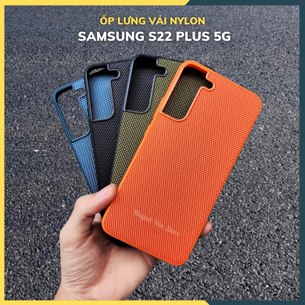 Ốp lưng s22 plus vân VẢI NYLON nhiều màu chống bám vân tay bảo vệ camera phụ kiện huỳnh tân store