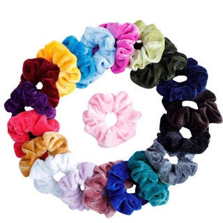 Dây Buộc Tóc Vải Satin Mềm 20 Màu