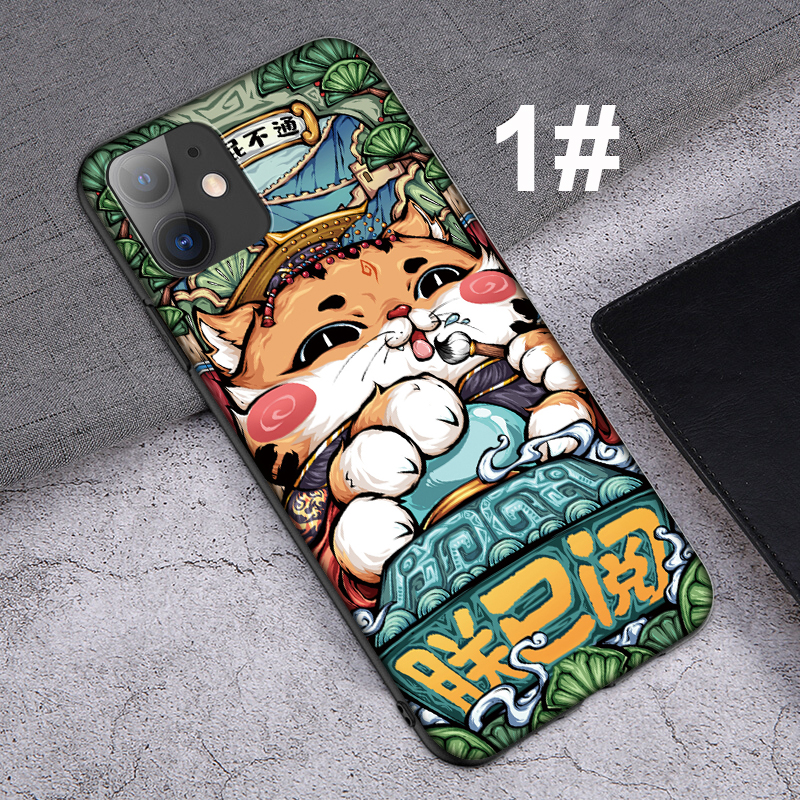 iPhone XR X Xs Max 7 8 6s 6 Plus 7+ 8+ 5 5s SE 2020 Casing Soft Case 19SF chill cat Swag Fashion japan Style mobile phone case