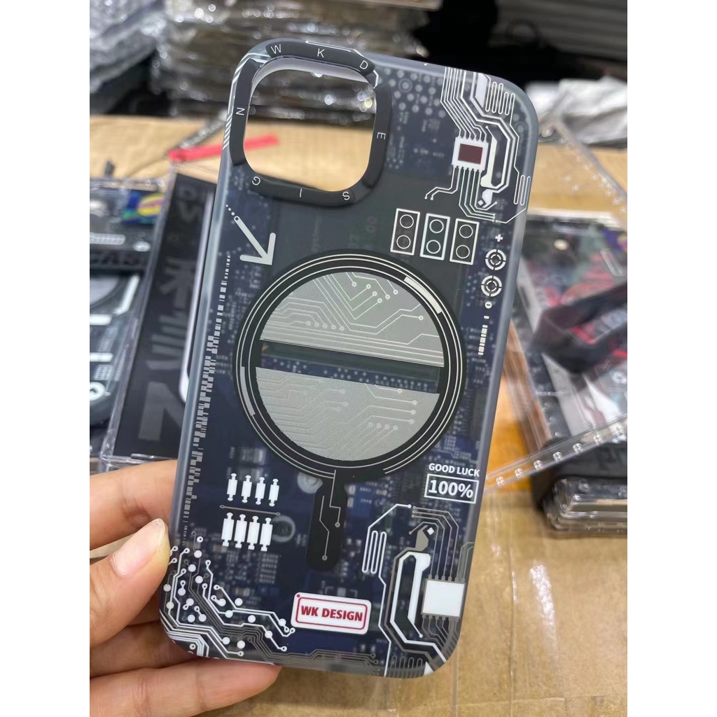 Ốp Điện Thoại Họa Tiết Công Nghệ Cho iPhone 14 13 Pro Max 13 12