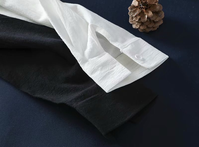 Áo Sơ Mi Tay Dài Dáng Rộng Màu Trơn Cá Tính Cho Nam