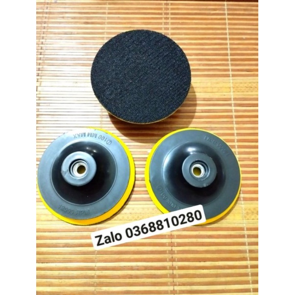 Đế dán chà giấy nhám tròn 100mm có hai loại