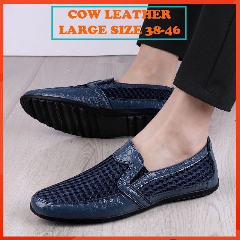 Giày lười da bò thời trang dành cho nam