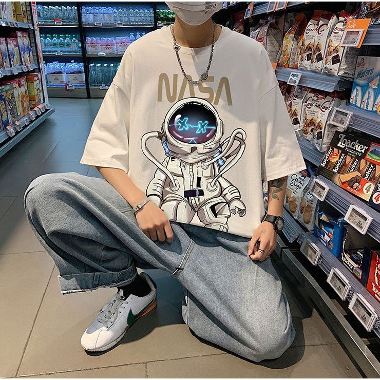 Áo Thun Tay Lỡ Form Rộng NASA Siêu Hot🍁 Unisex nam nữ đều mặc được | BigBuy360 - bigbuy360.vn